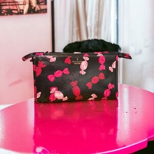 Kate spade New York cosmetic makeup bag pouch candy print